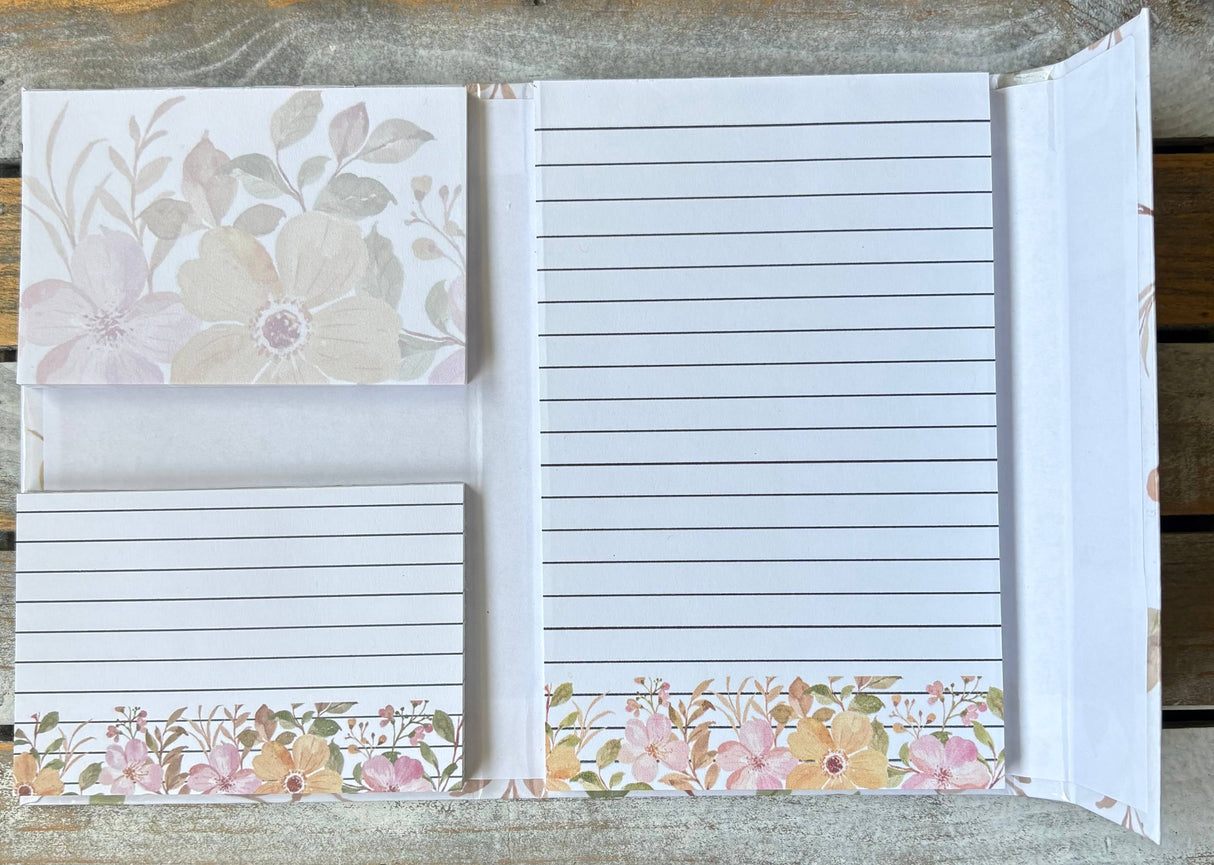 Floral B - 140 sheets Magnetic Closure Notebook