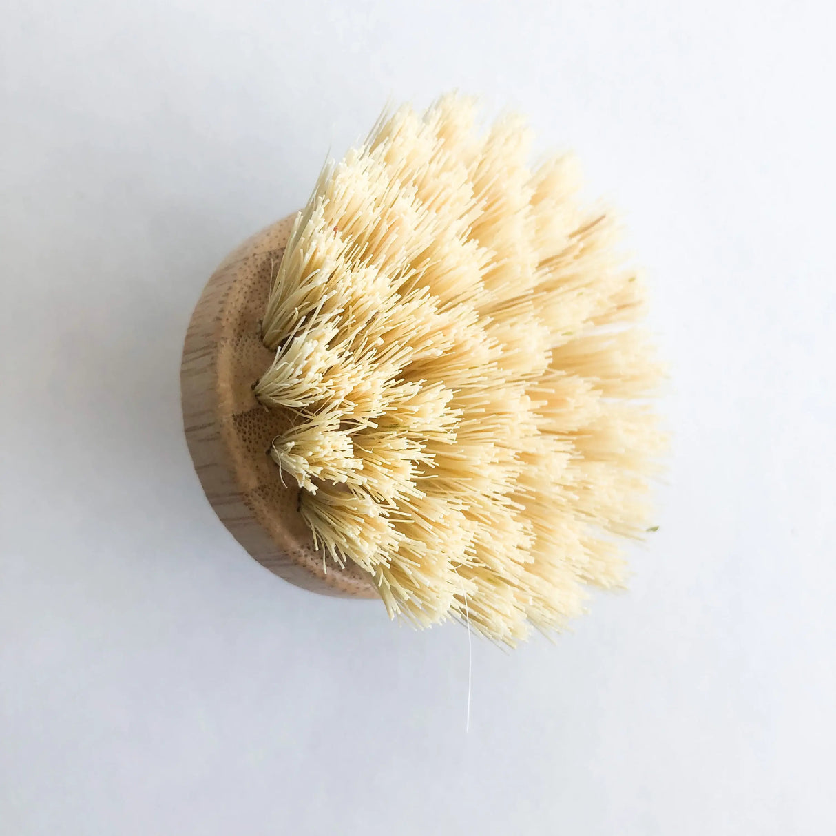Natural Bamboo Pot & Dish Brush With Replaceable Head: Sisal Brush