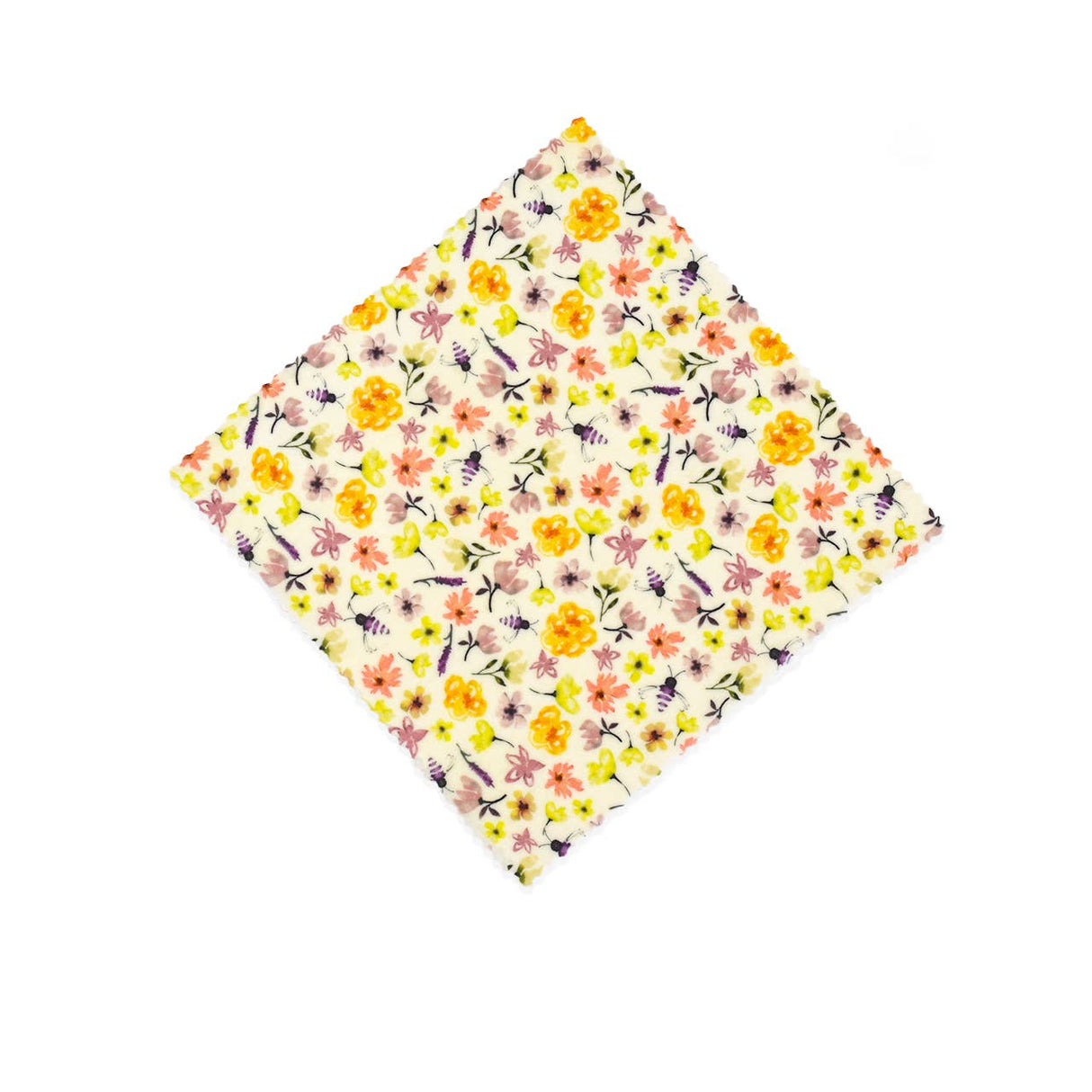 Beeswax Wrap for Food "A Single Medium Wrap": Vintage Veggies