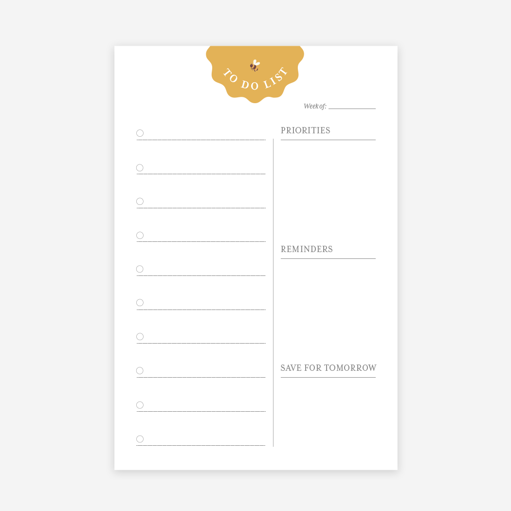 To Do List Planner Notepad | Minimalist To Do List