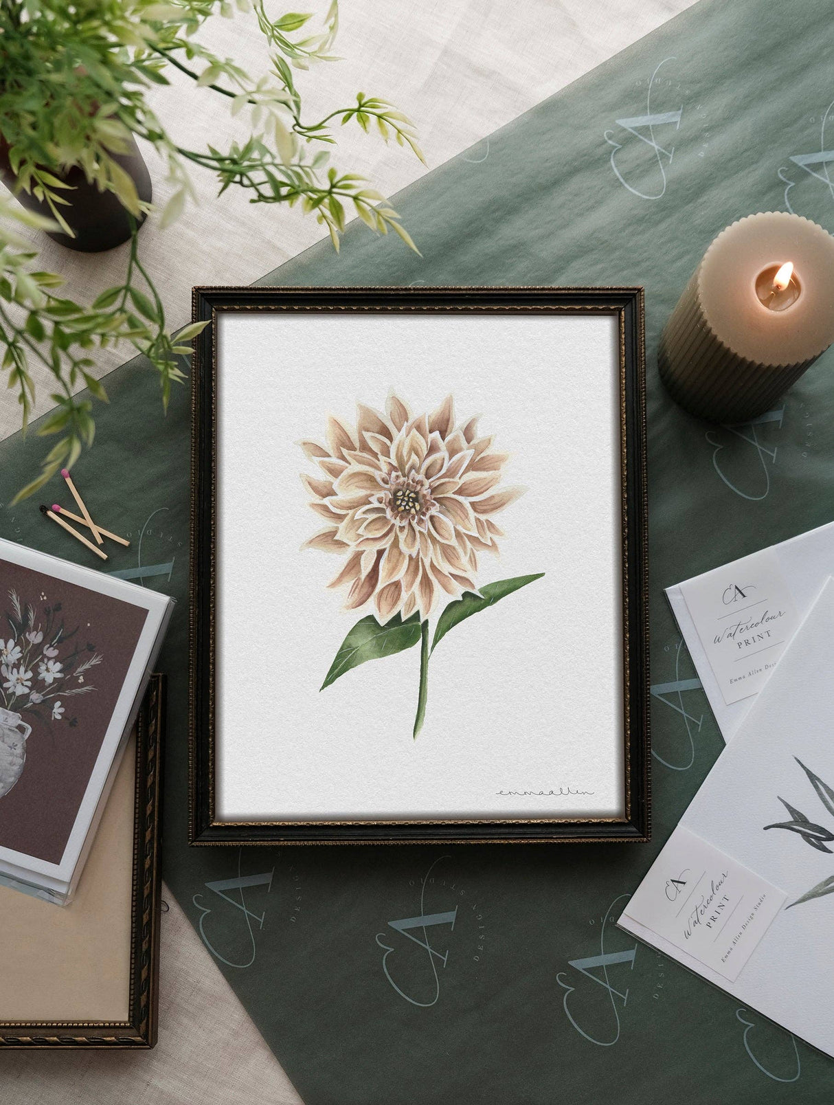 Dahlia: 8x10”