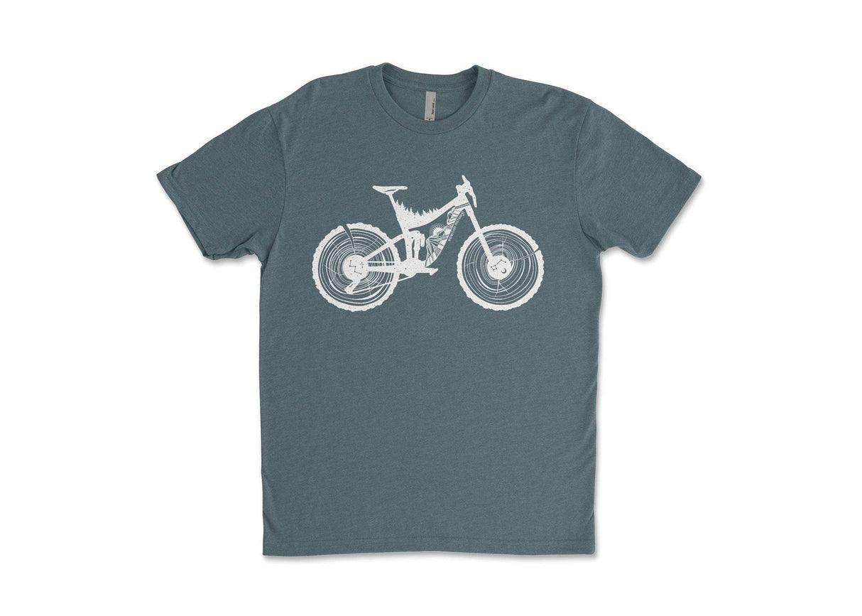 Mountain Bike, Unisex Tee: Indigo