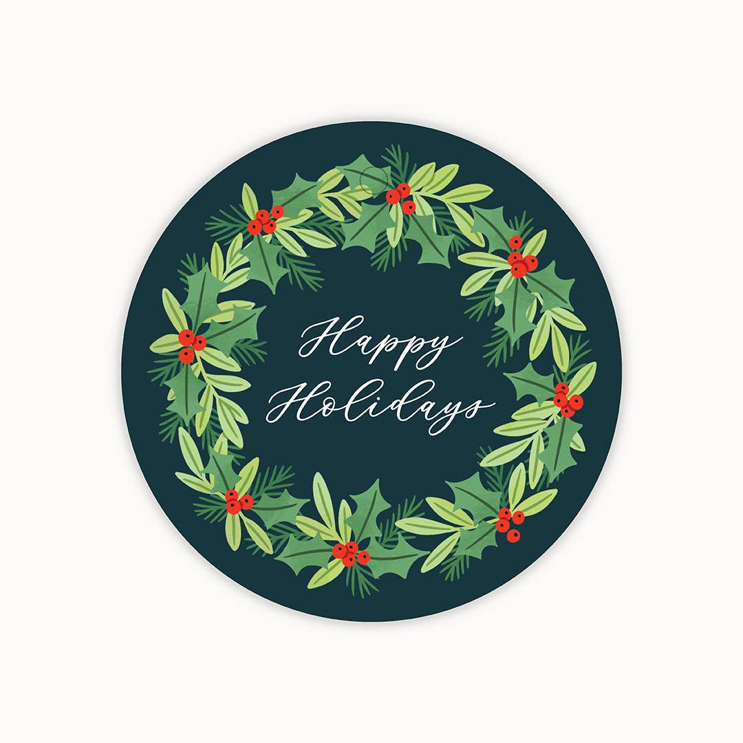 Christmas Wreath Gift Tags | Set of 8