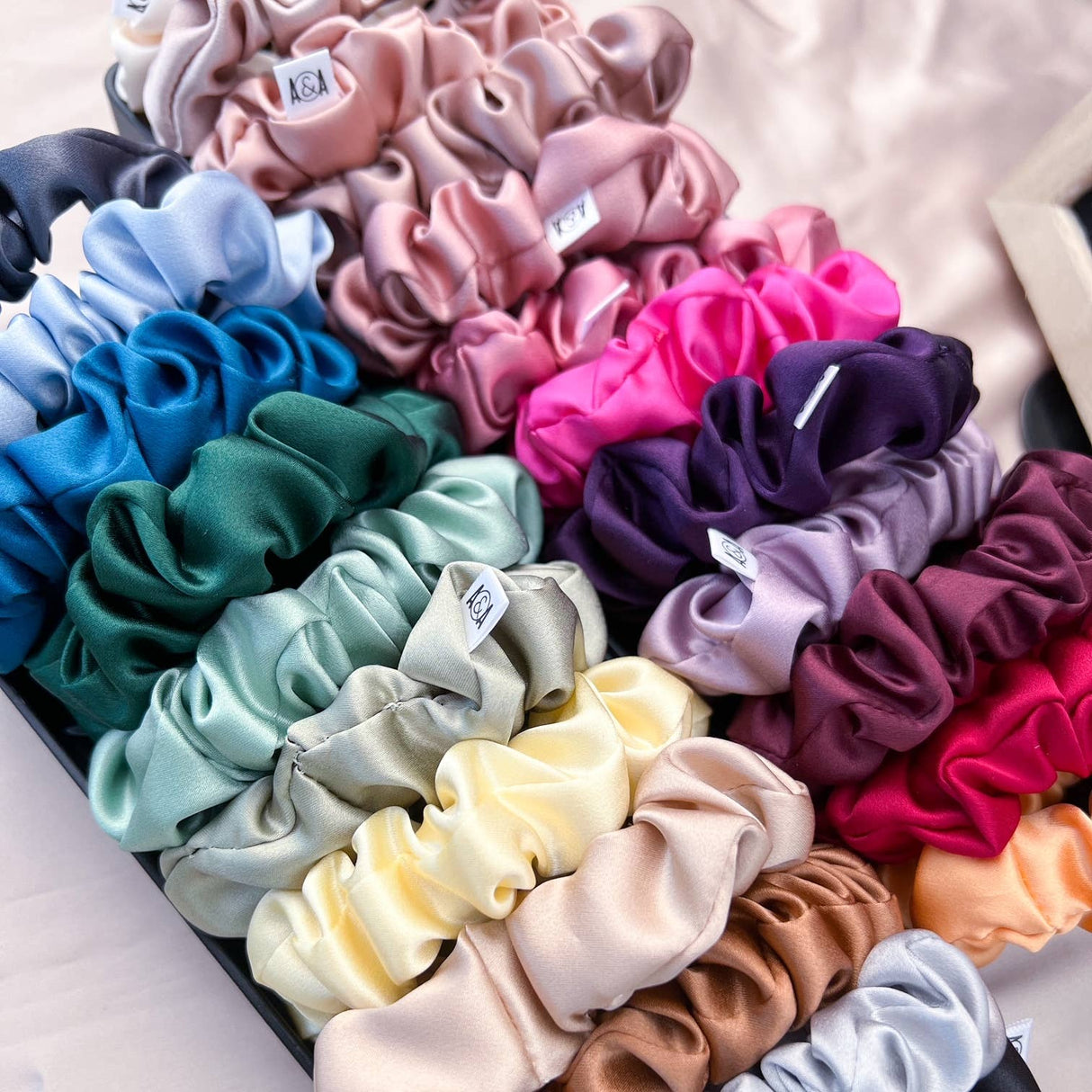 MINI Silk Scrunchies