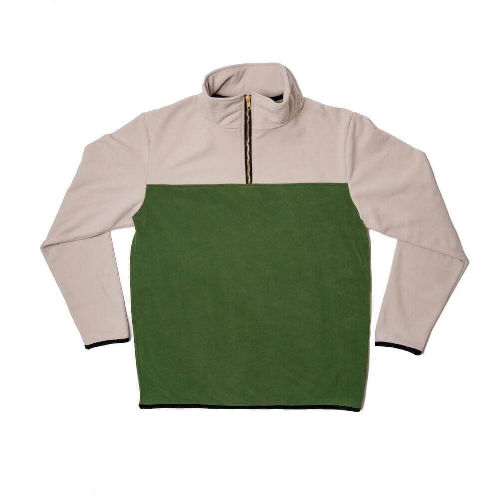 Recycled Fleece Pullover: Green
