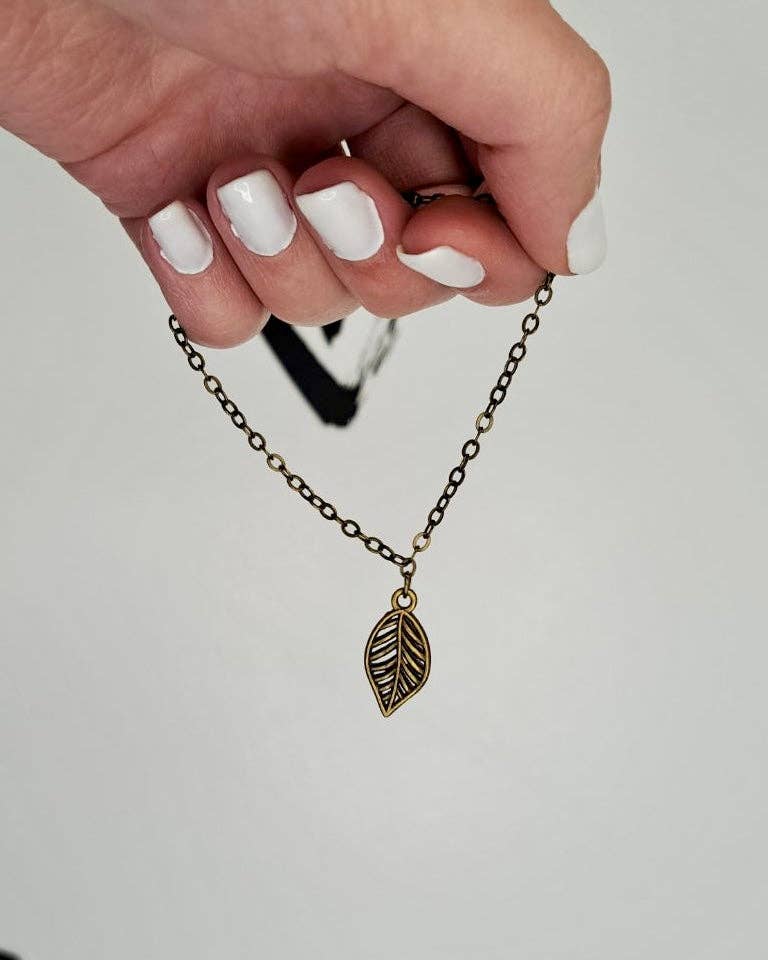 Leaf Bracelet: Antique Brass