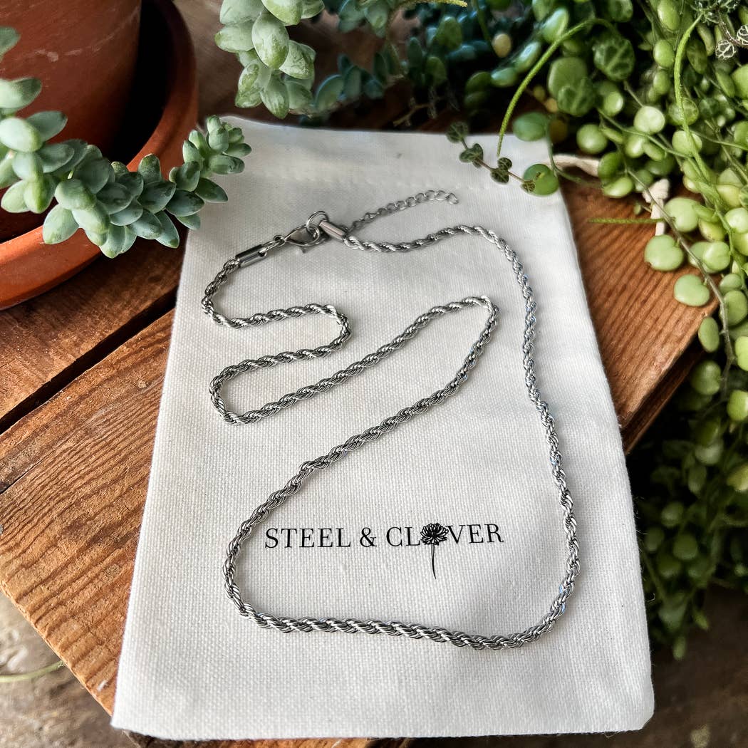 River Rope Chain: Yellow Gold / White Gold