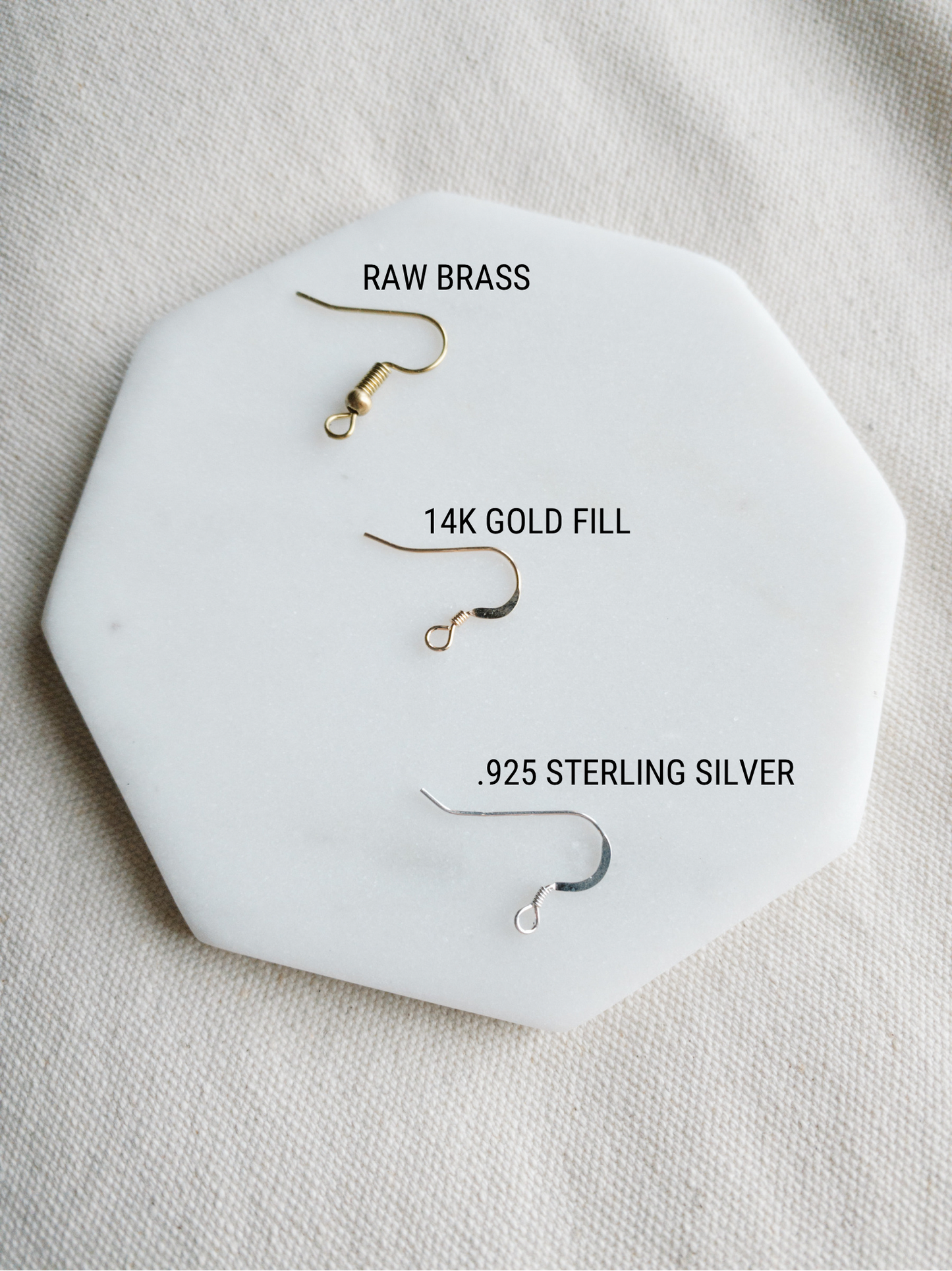 Brass Double Circle Earrings