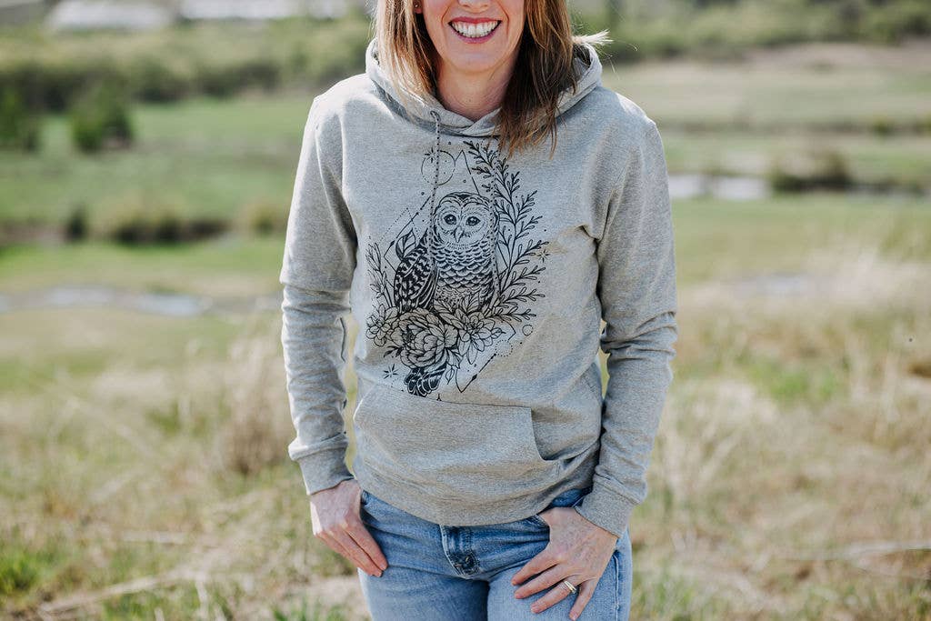 Floral Owl Hoodie