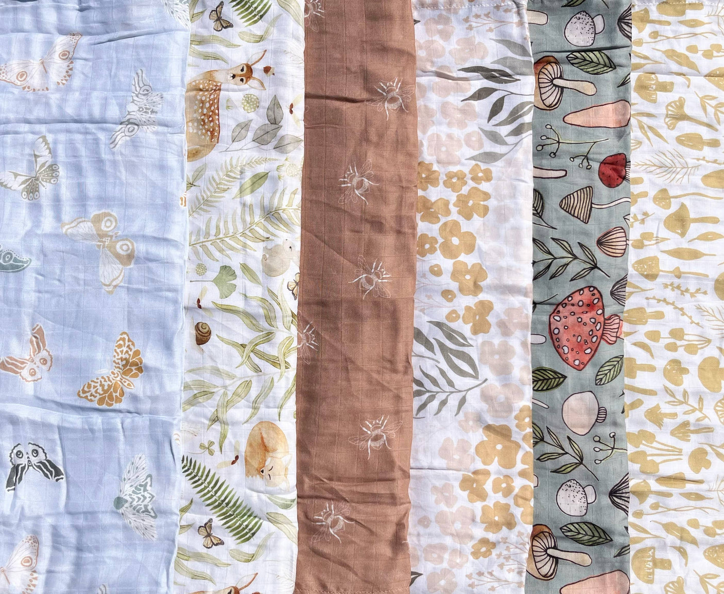 Floral Baby Blanket | Flower Muslin Swaddle Blanket