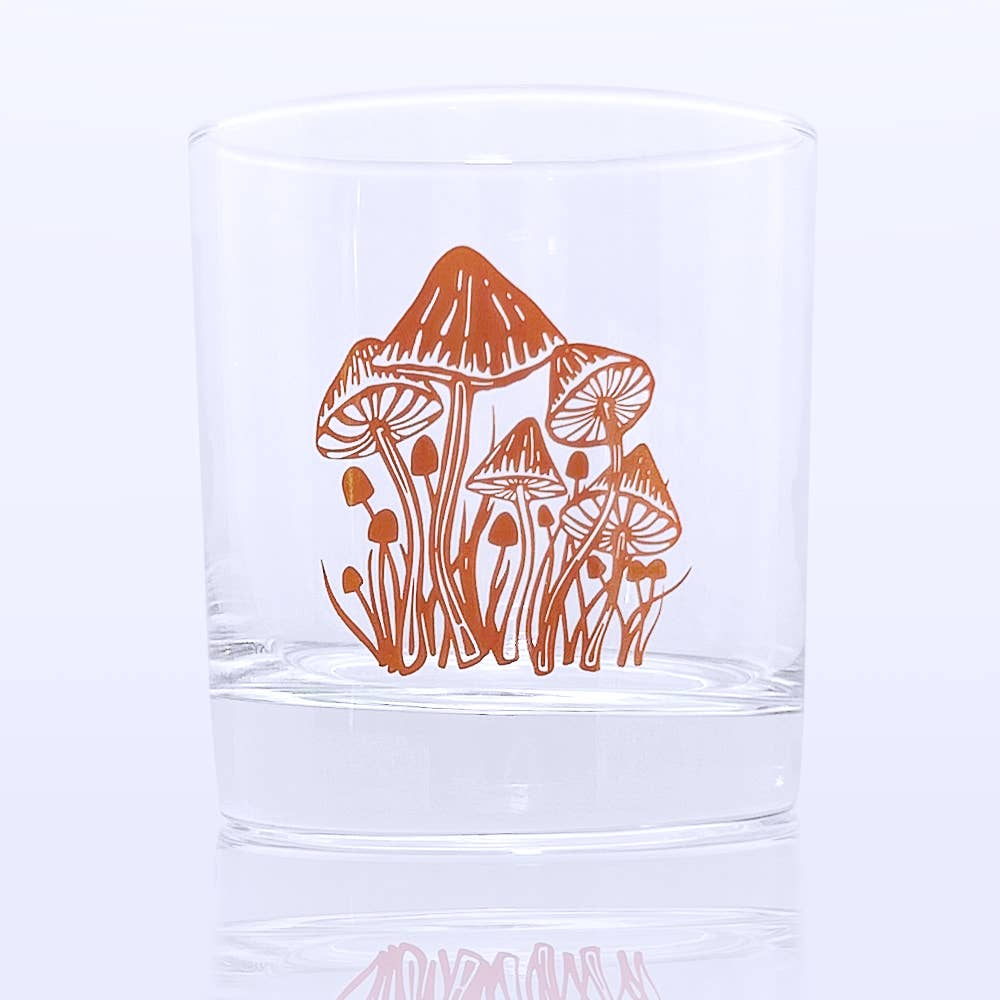 Lowball Cocktail Glass: Mushroom Bloom