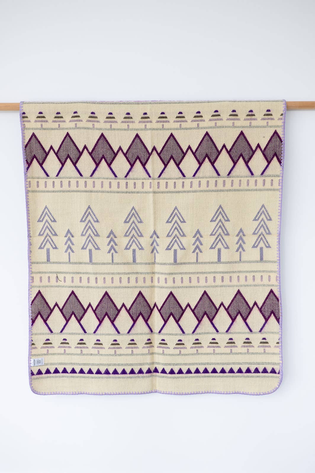Tree Line Baby Blanket - Lilac Trail
