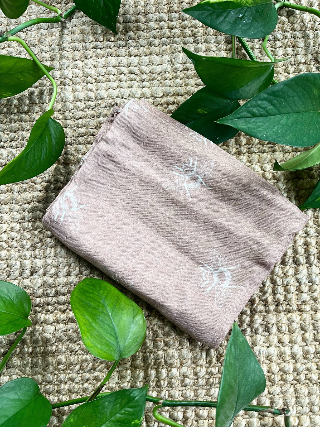 Bee Swaddle Blanket | Bumble Bee Muslin Baby Blanket