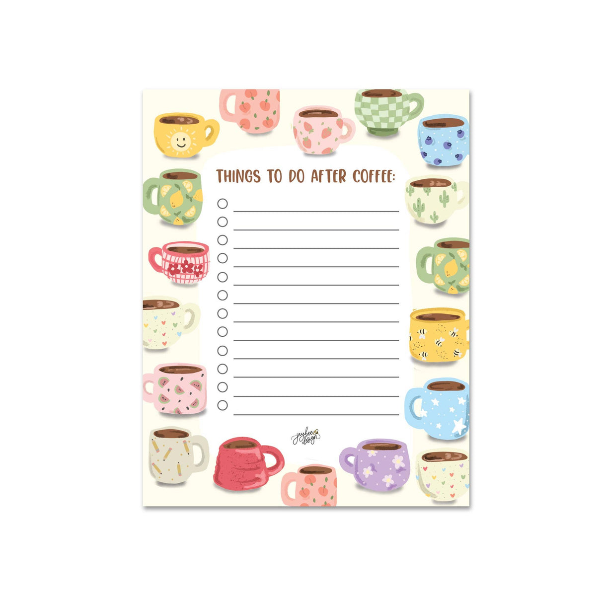 Things To Do After Coffee - Notepad