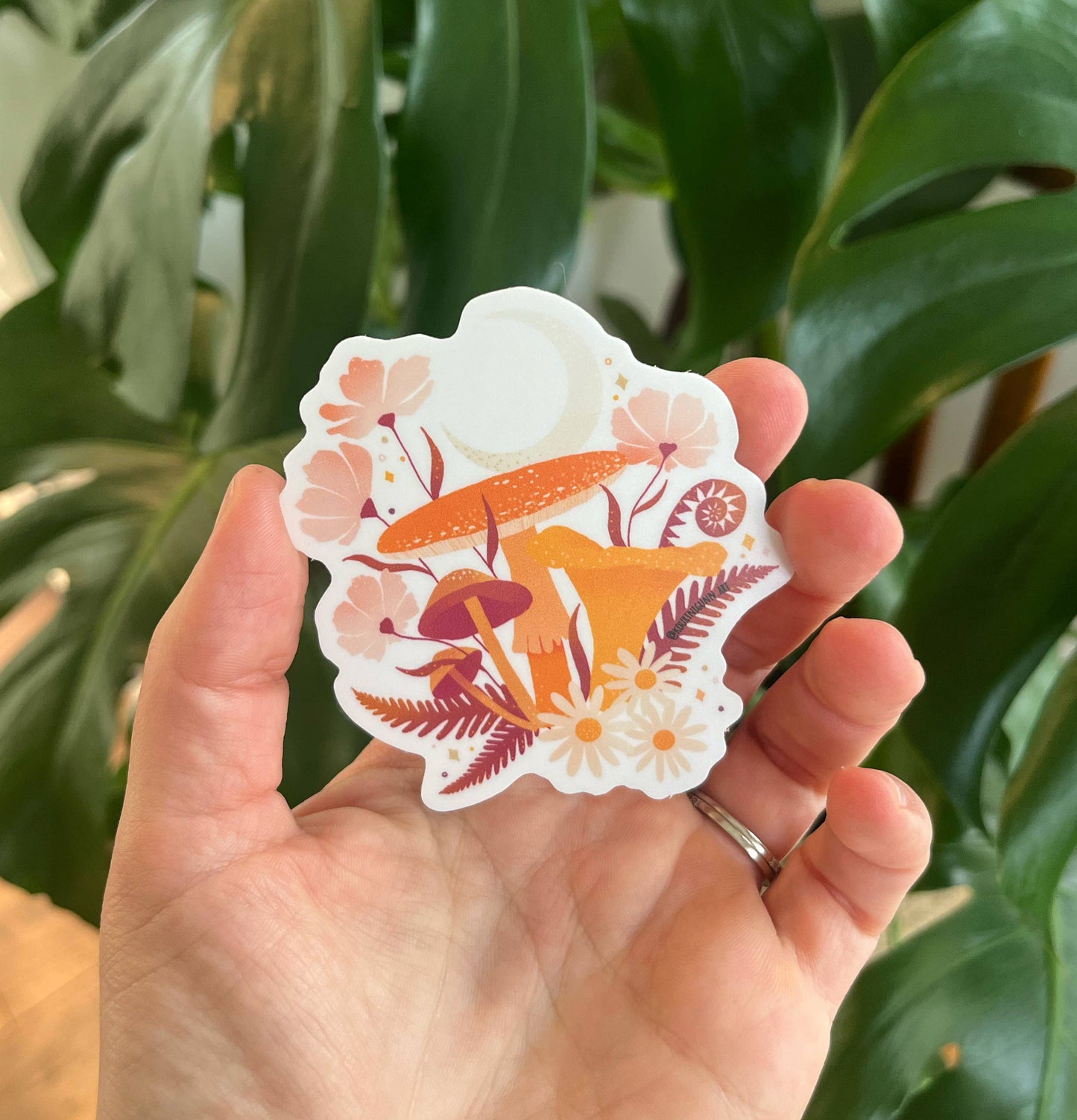 Moonlit Mushroom - Vinyl Sticker