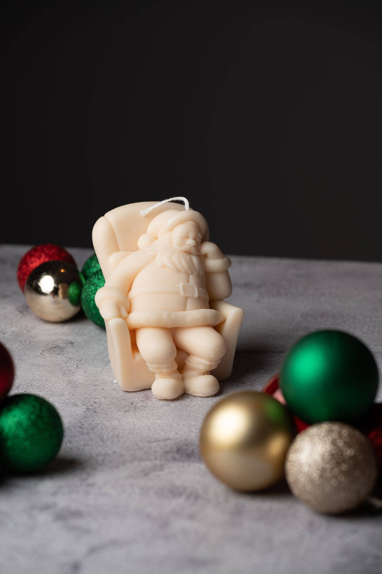 Santa Claus Candle - Hand-poured Design: Vintage