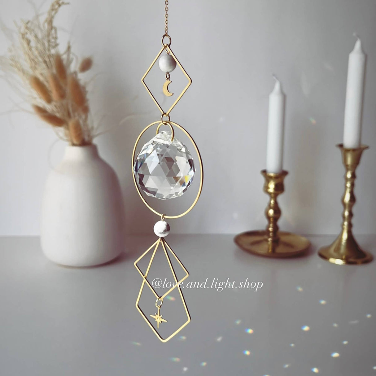 POLARIS Howlite Celestial Suncatcher