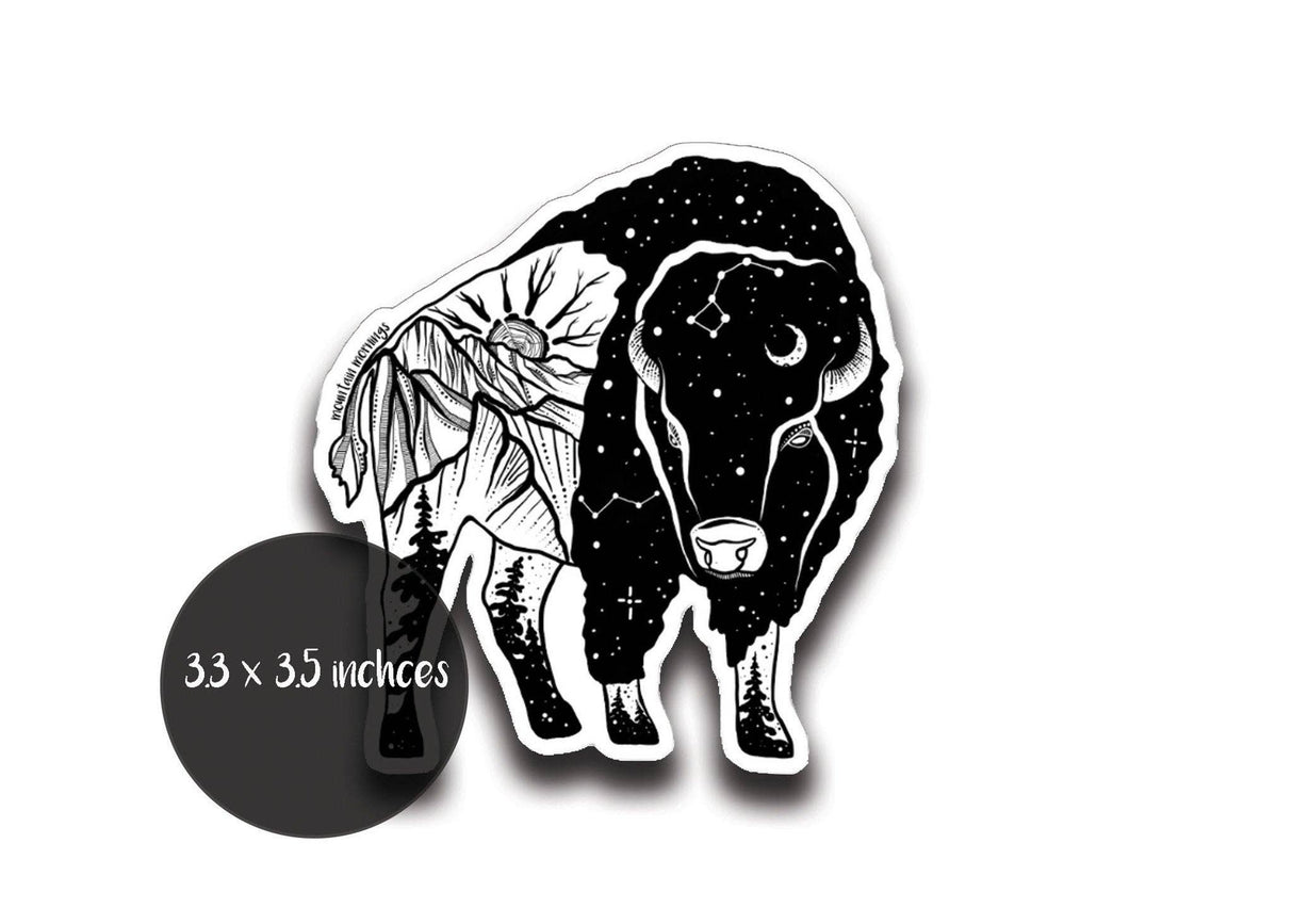 Bison Sticker