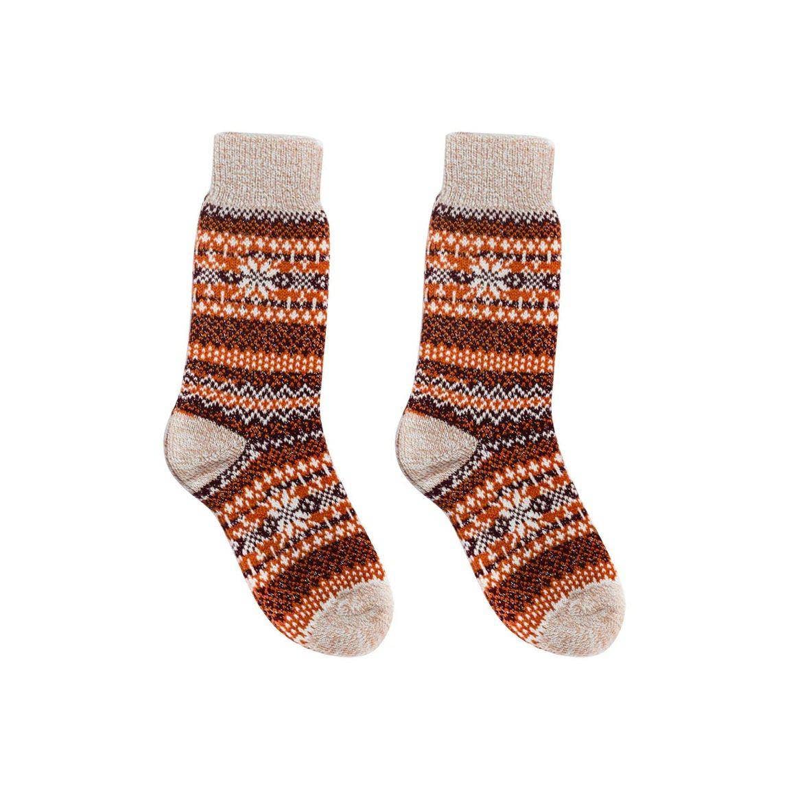 Nordic Socks Soft COZY™ Warm (Asenka - Pumpkin) - Unisex: Medium