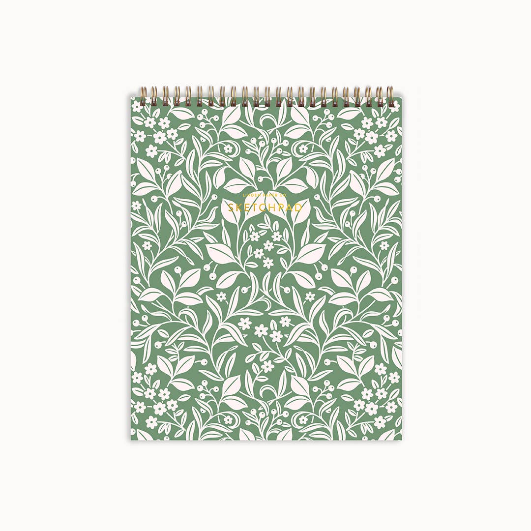 Meadowlace Sketchpad | Spiral Blank Notebook
