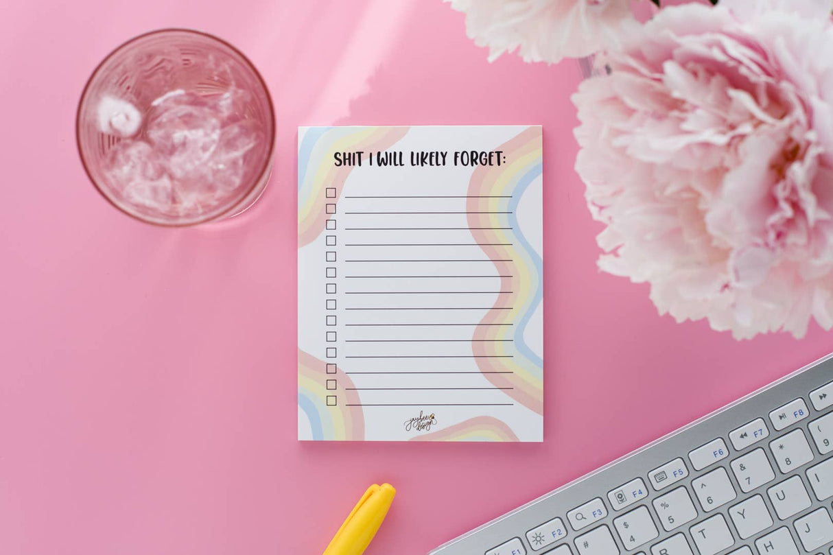 Shit I Will Likely Forget Notepad - 25 pgs