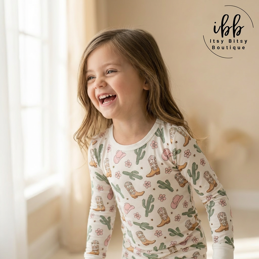 Sweet Stampede Bamboo Two-Piece Pajama Set
