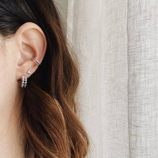 Ear Cuff Double Mixte Silver
