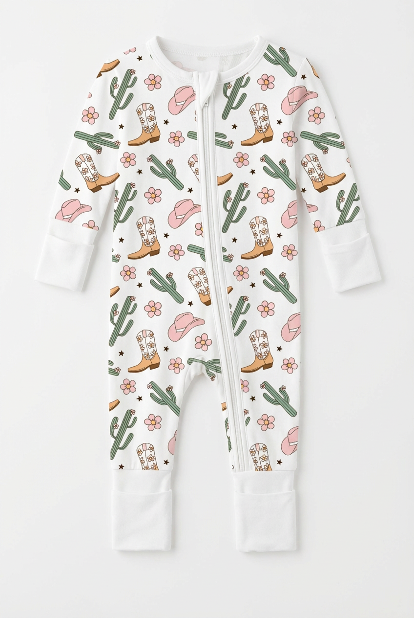 Sweet Stampede Bamboo Baby Sleeper