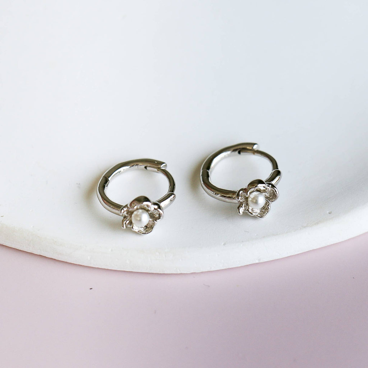Liora Flower and Pearl earrings
