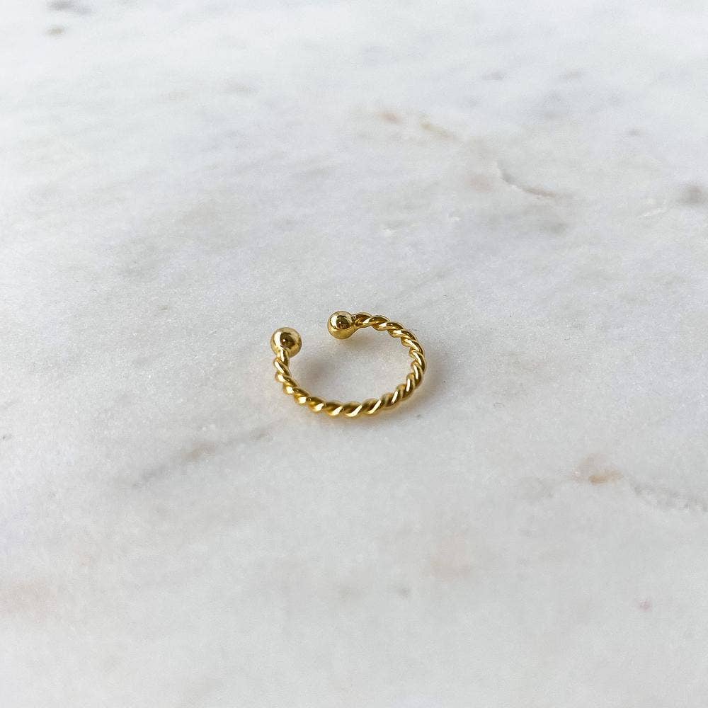 Ear Cuff Torsadé Gold
