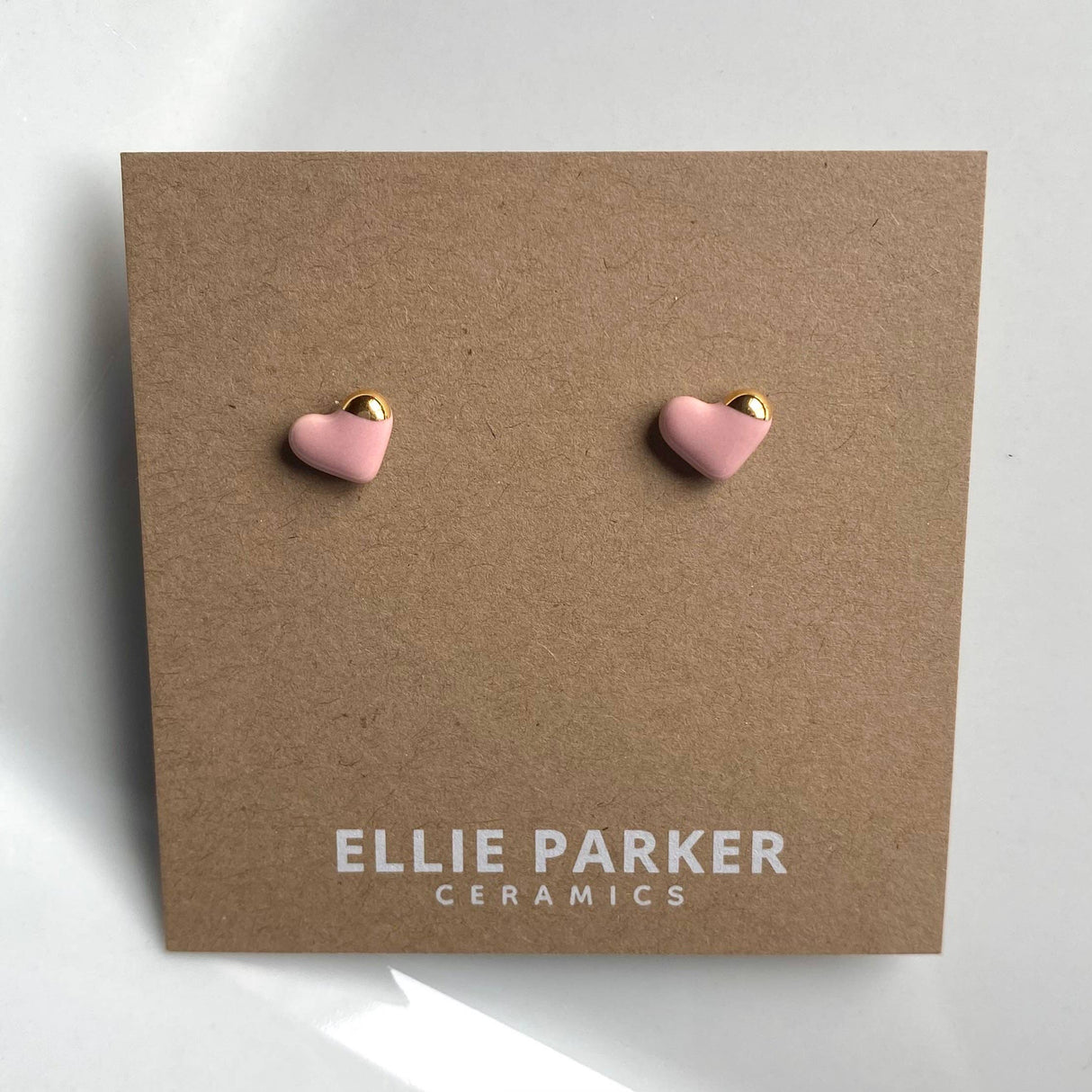 Heart Ceramic Stud Earrings