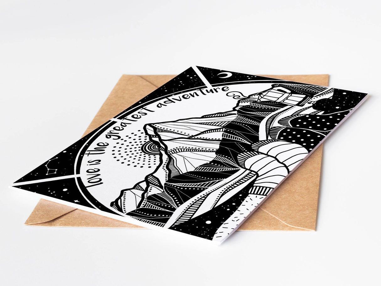 "Love Is The Greatest Adventure" - Greeting Card