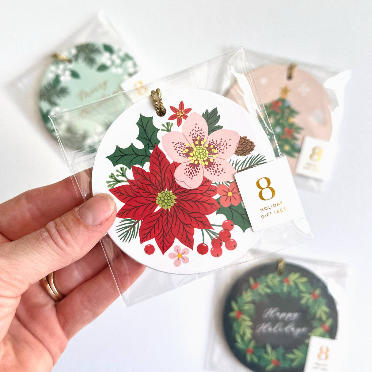 Holiday Bouquet Gift Tags | Set of 8