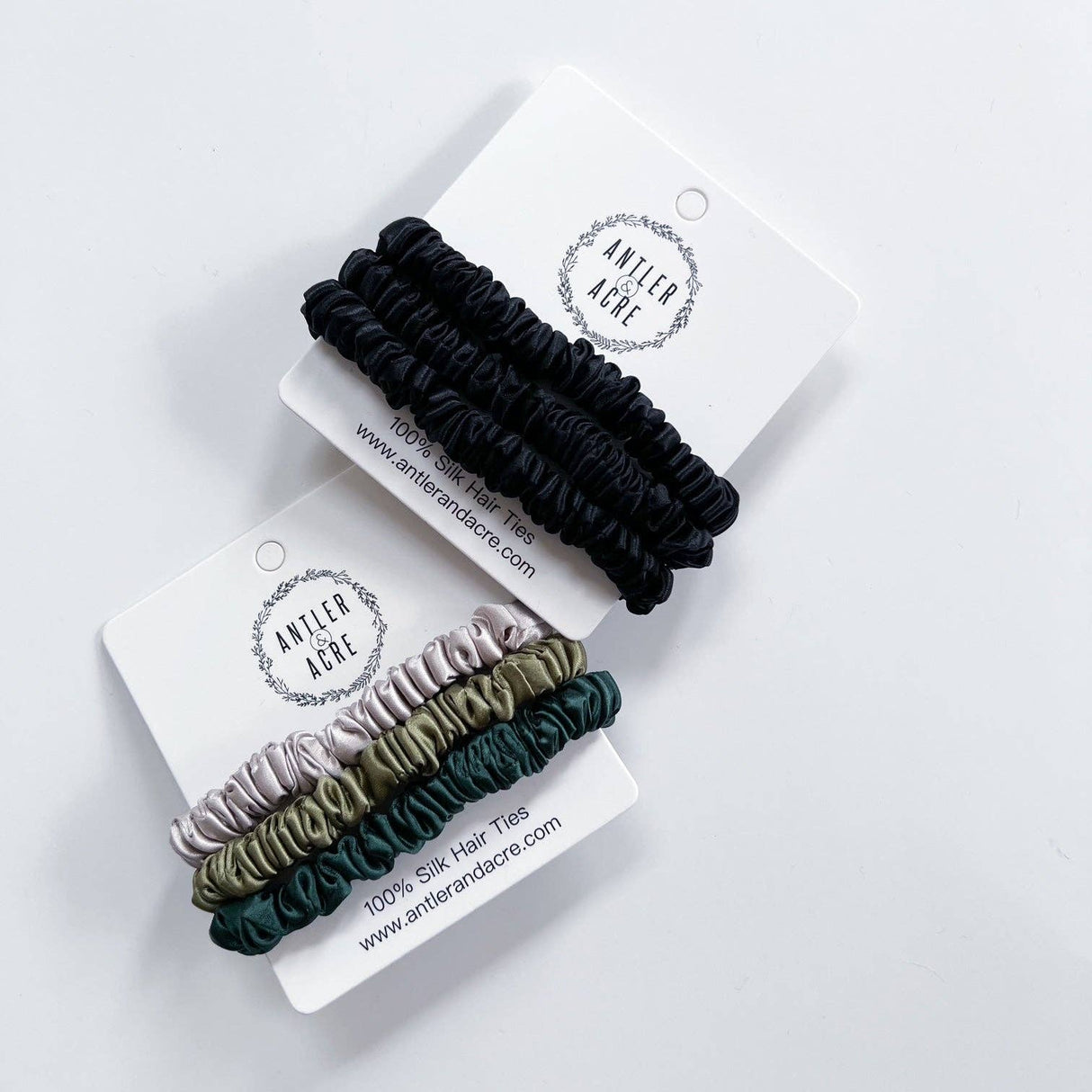 100% Silk Hair Tie Trio