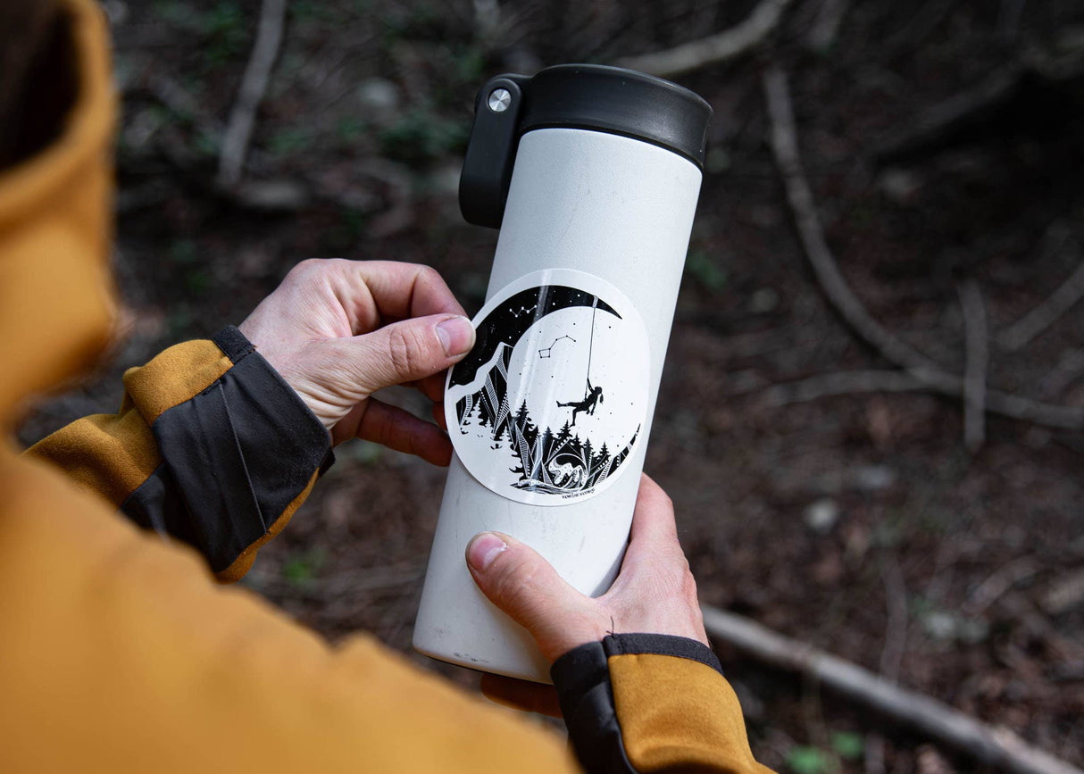 Moon and Climber Sticker