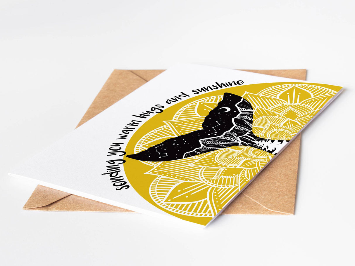Sending You Warm Hugs And Sunshine - Greeting Card