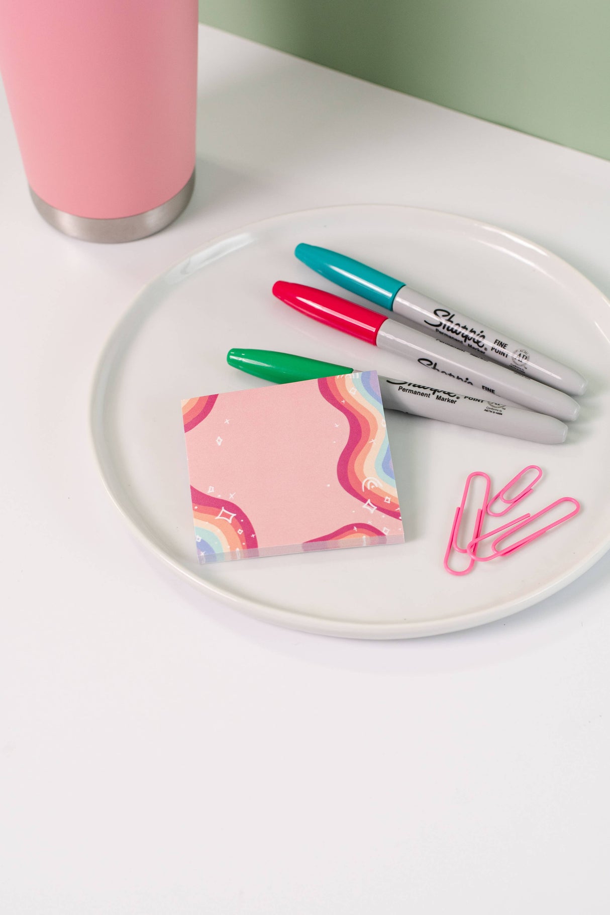 Rainbow Vibes Sticky Notes