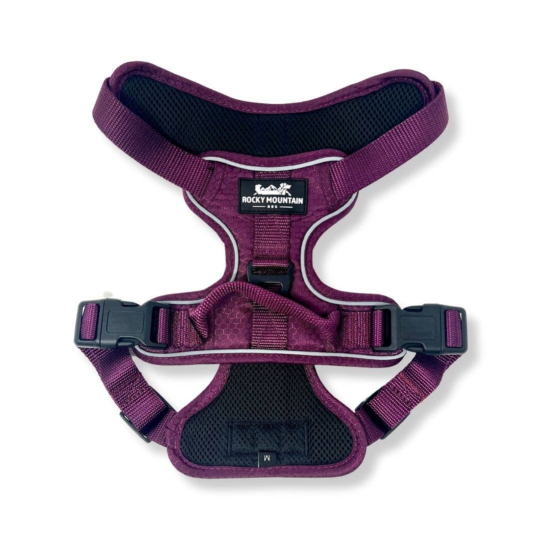All-Terrain Dog Harness – Summit, No-Pull: Purple