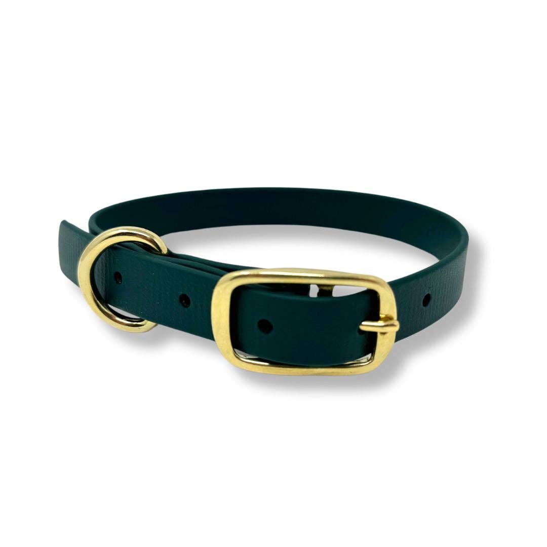 Waterproof Biothane Dog Collar – Kale