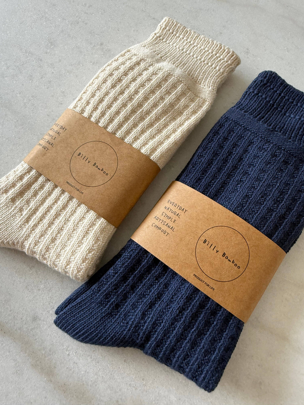 WAFFLE COTTON SOCKS: L/XL