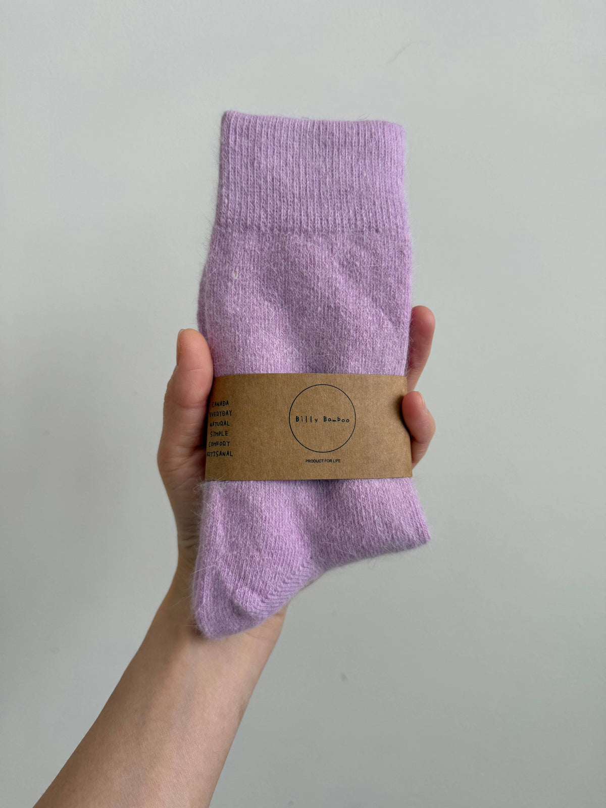 Fluffy Angora Socks