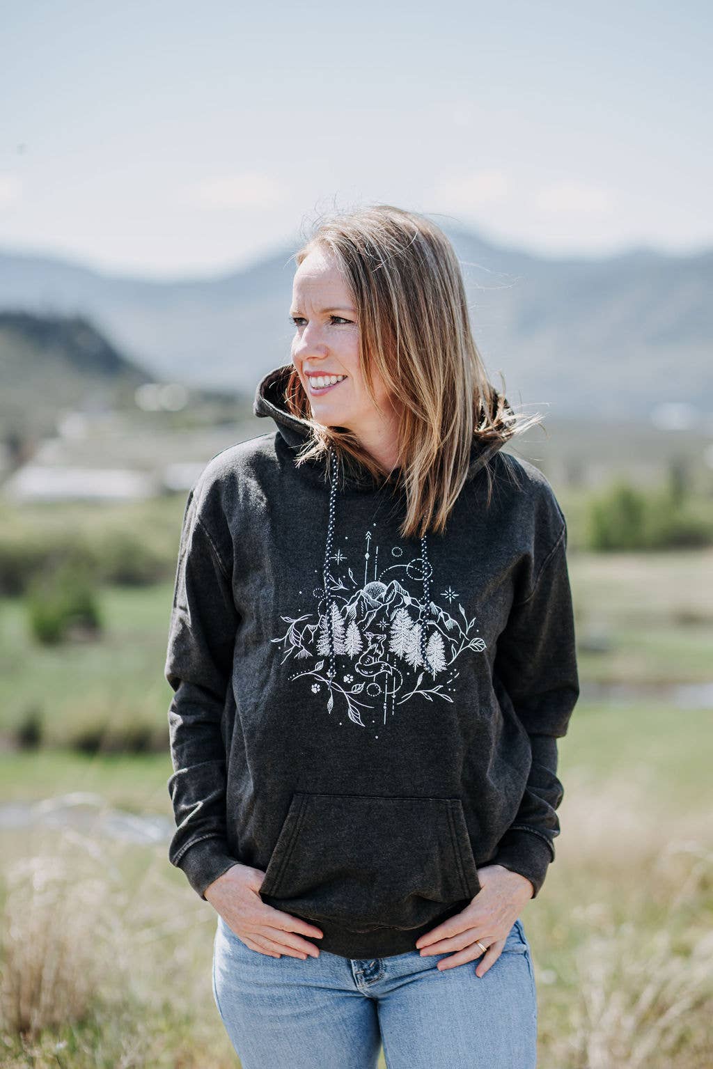 Fox and Mountain Hoodie