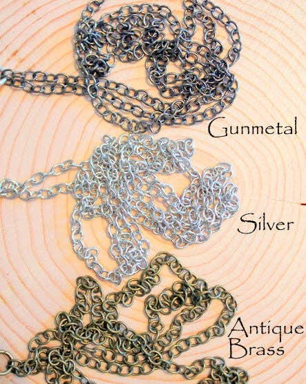Cairn Stone Necklace: Black / Antique Brass / Green