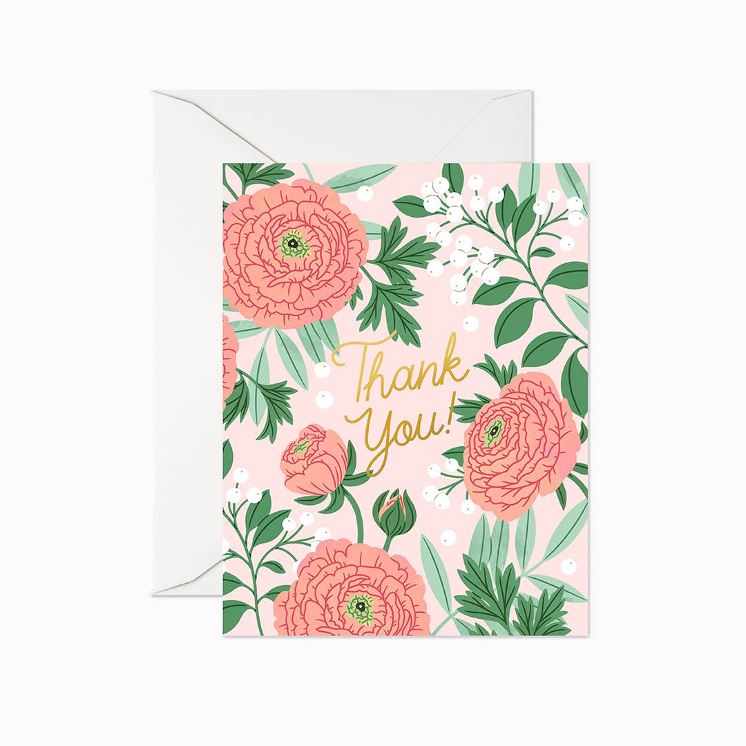 Thank you Ranunculus | Greeting Card