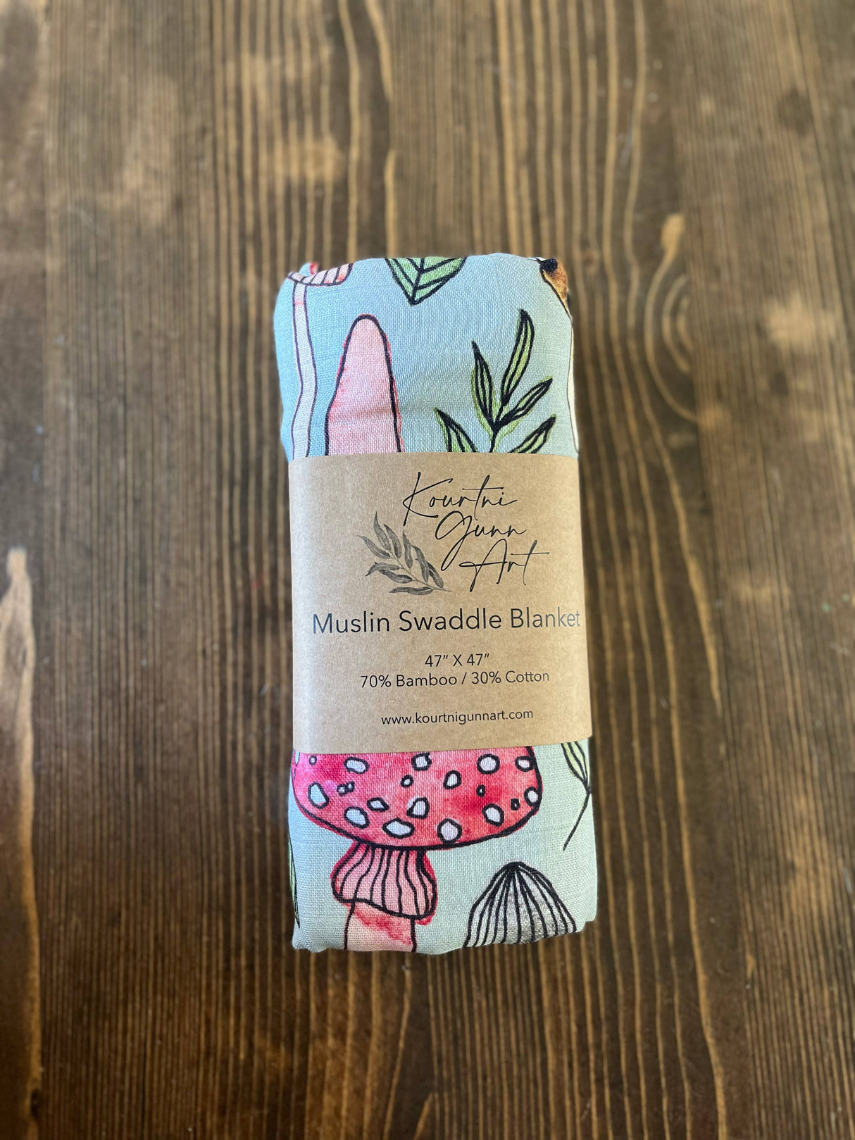 Mushroom Baby Blanket