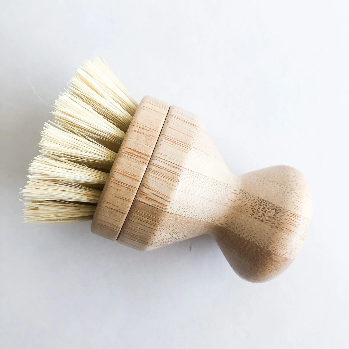 Natural Bamboo Pot & Dish Brush With Replaceable Head: Sisal Brush