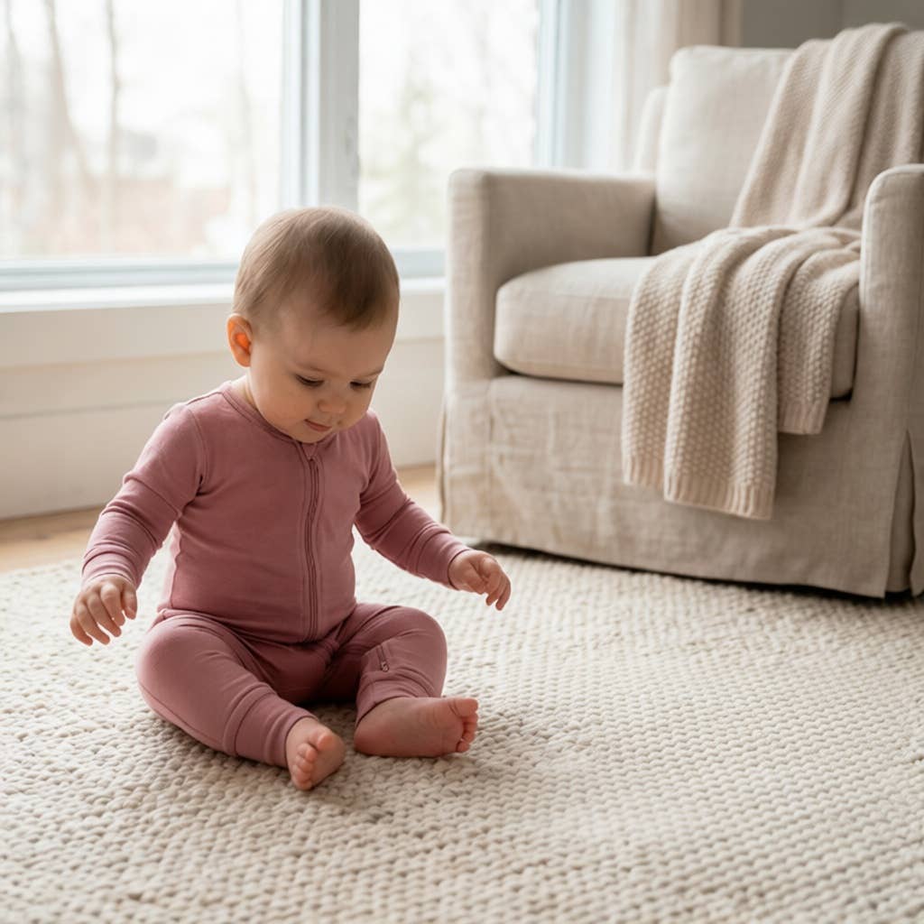 Blush Breeze - Bamboo Baby Romper – Soft Stretch Sleepwear