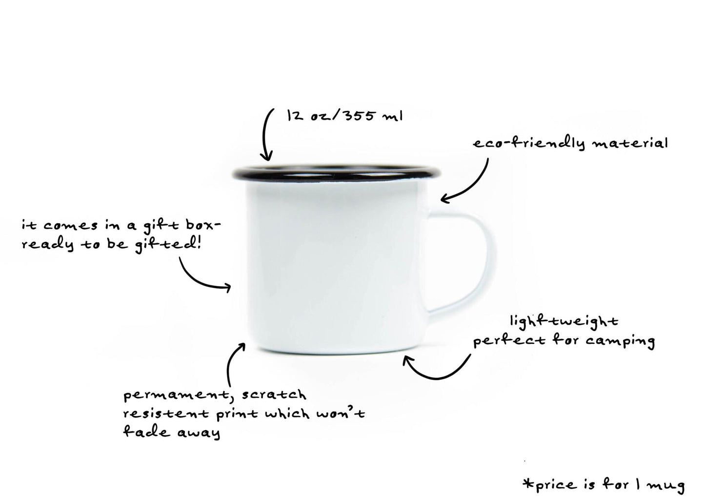 Canada, Camping Mug: Silver