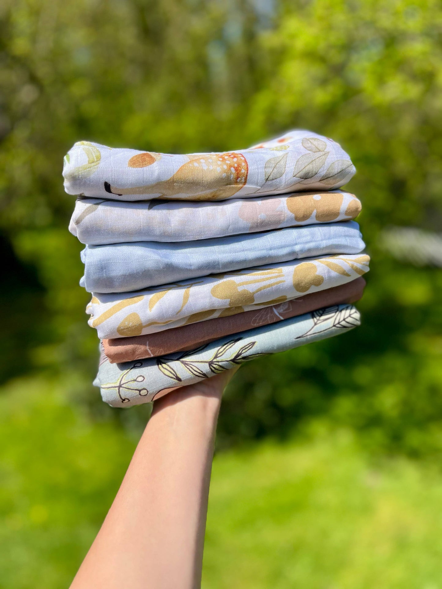 Floral Baby Blanket | Flower Muslin Swaddle Blanket
