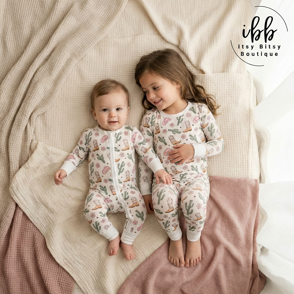 Sweet Stampede Bamboo Two-Piece Pajama Set